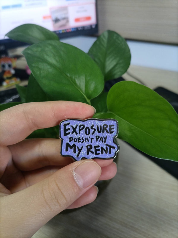 Exposure Soft Enamel Pin - Purple