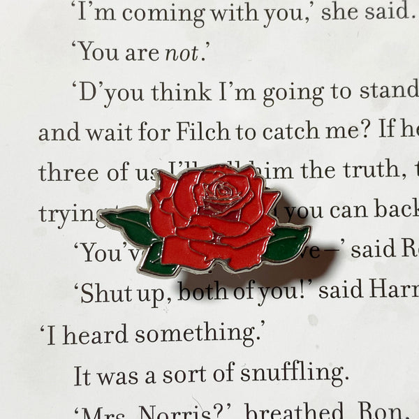 Rose Garden Soft Enamel Pin - Red