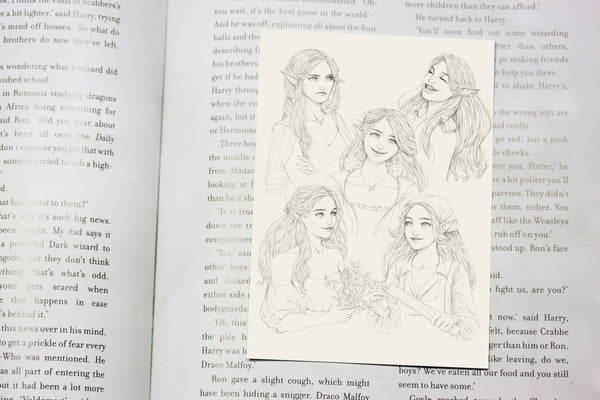 The three ACOTAR sisters sketch Collection