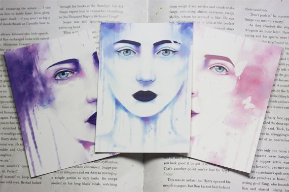 The Waterpaint Female Faces Collection