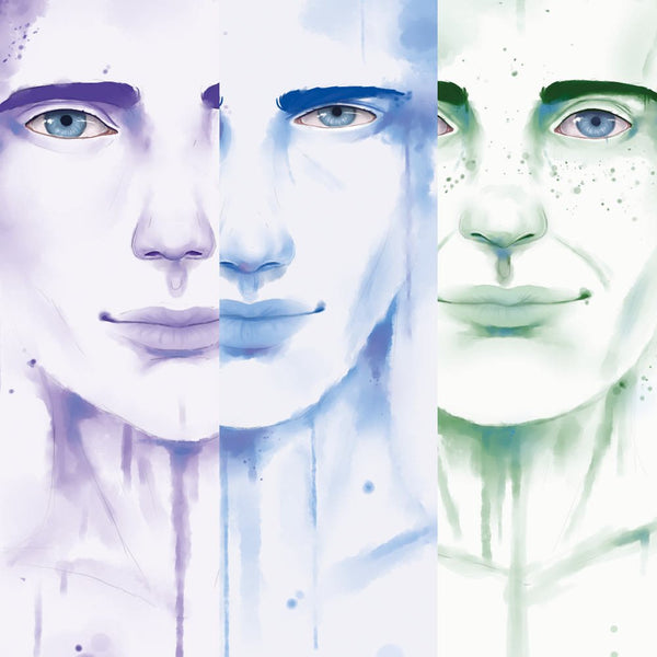The Waterpaint Male Faces Collection