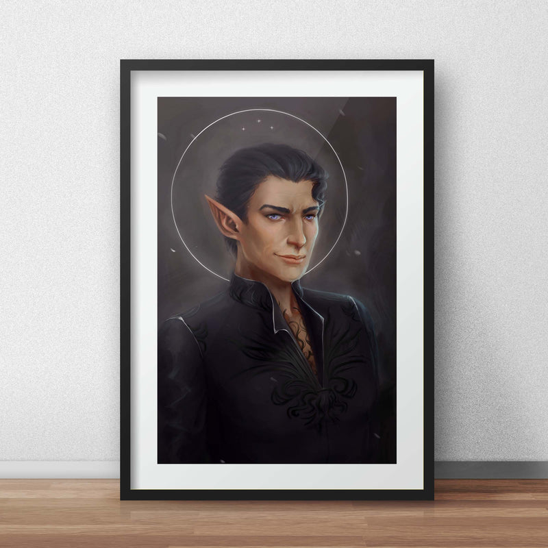 A4 print of Rhysand, a court of thorns and roses